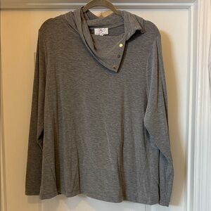 Gray Long Sleeve Women's Top